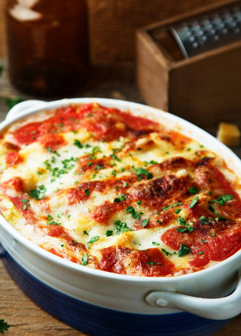 Lasagne z cukinią i mięsem mielonym