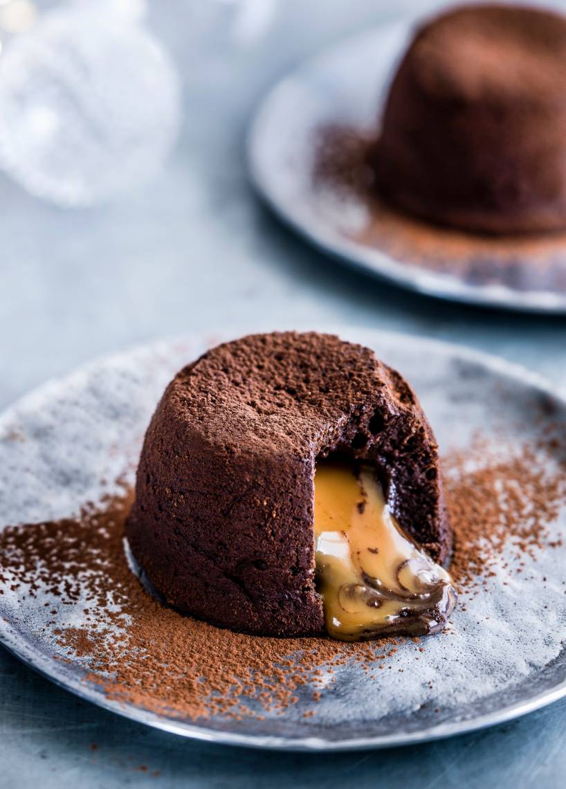 Lavacake z płynnym karmelowym środkiem