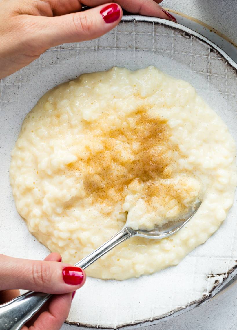 Pudding ryżowy z kremem budyniowym