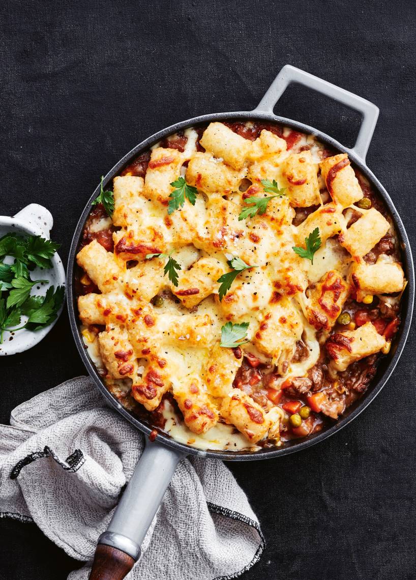 Zapiekanka z mięsa mielonego z krokietami (Sheperd's Pie)