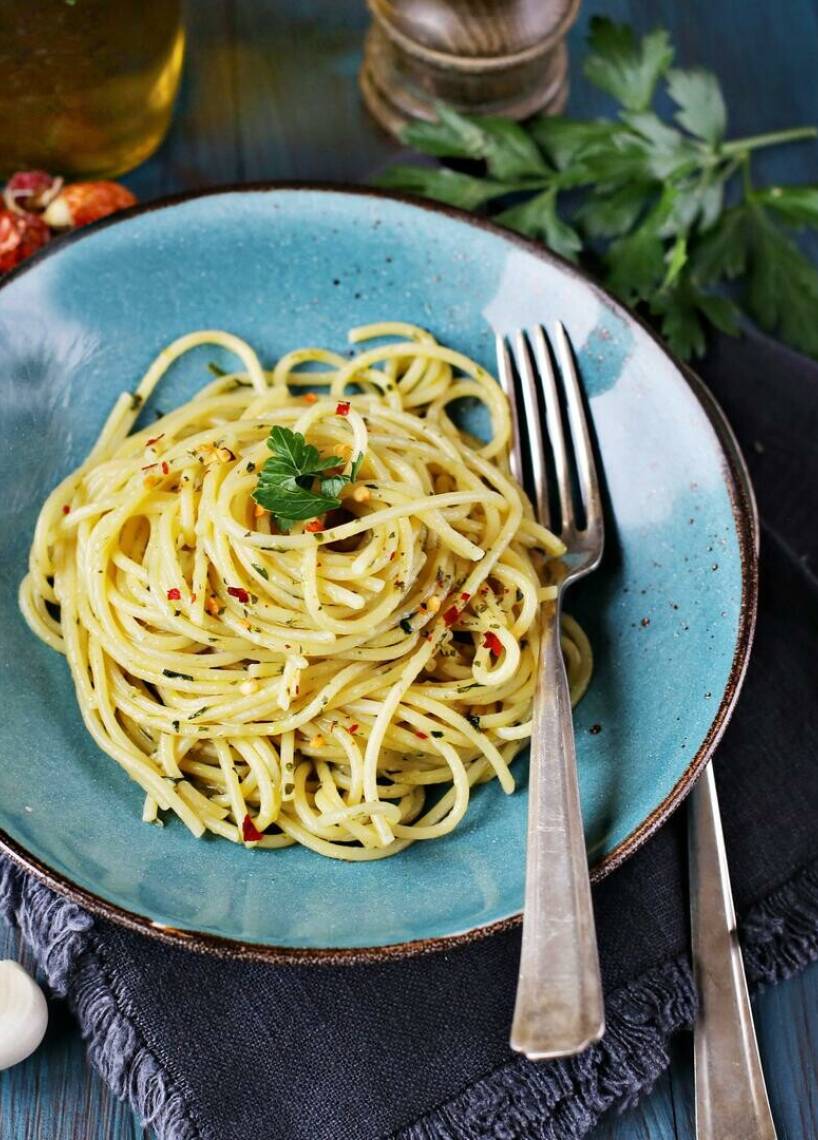 Spaghetti aglio, olio e peperoncino