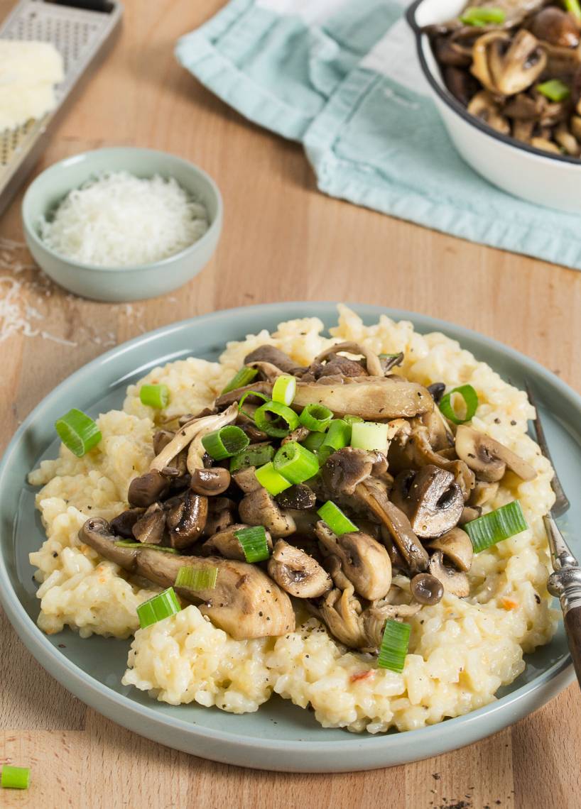 Risotto z smażonymi grzybami