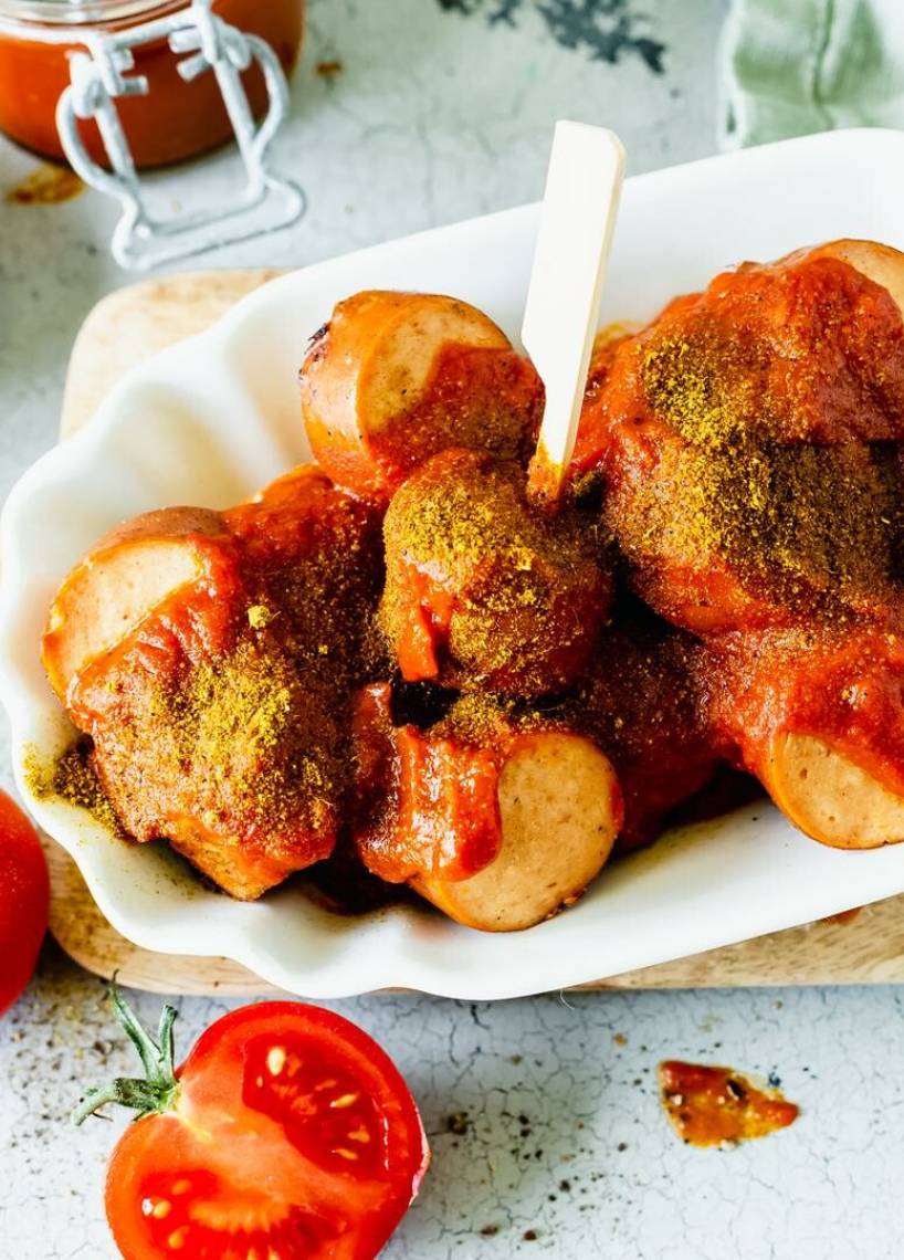 Currywurst z sosem