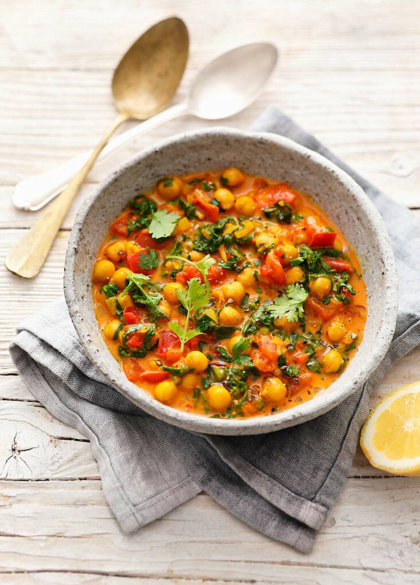 Wegańskie curry z ciecierzycy