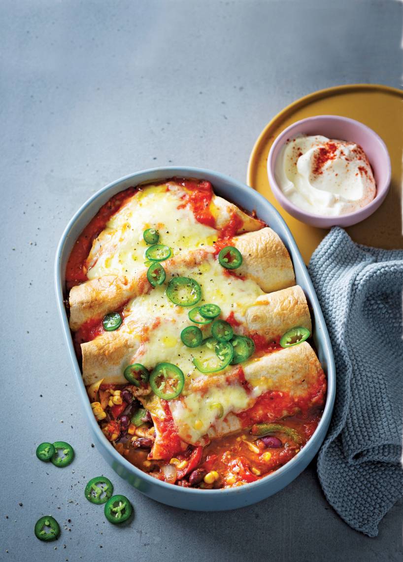 Zapiekane enchiladas z serem