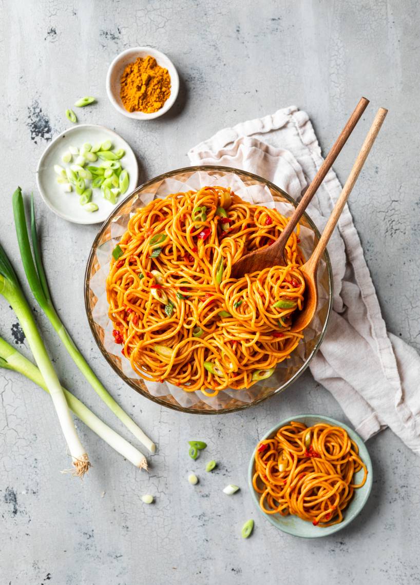 Absolutny hit "sałatka spaghetti z curry"