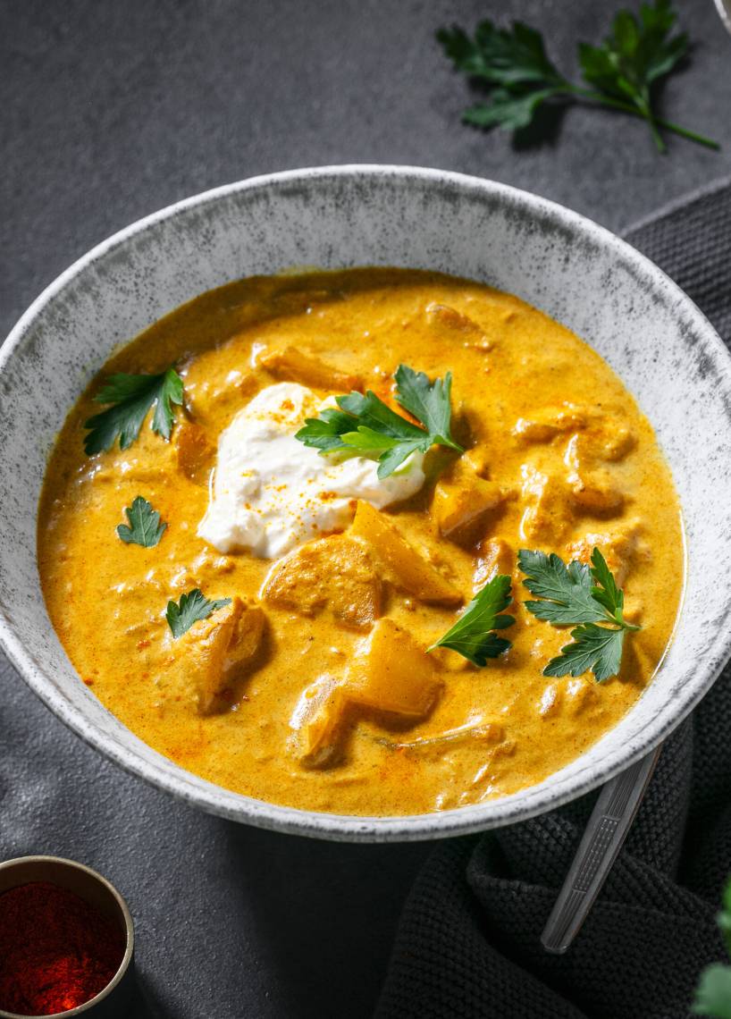 Indyjskie curry ziemniaczane lub aloo masala