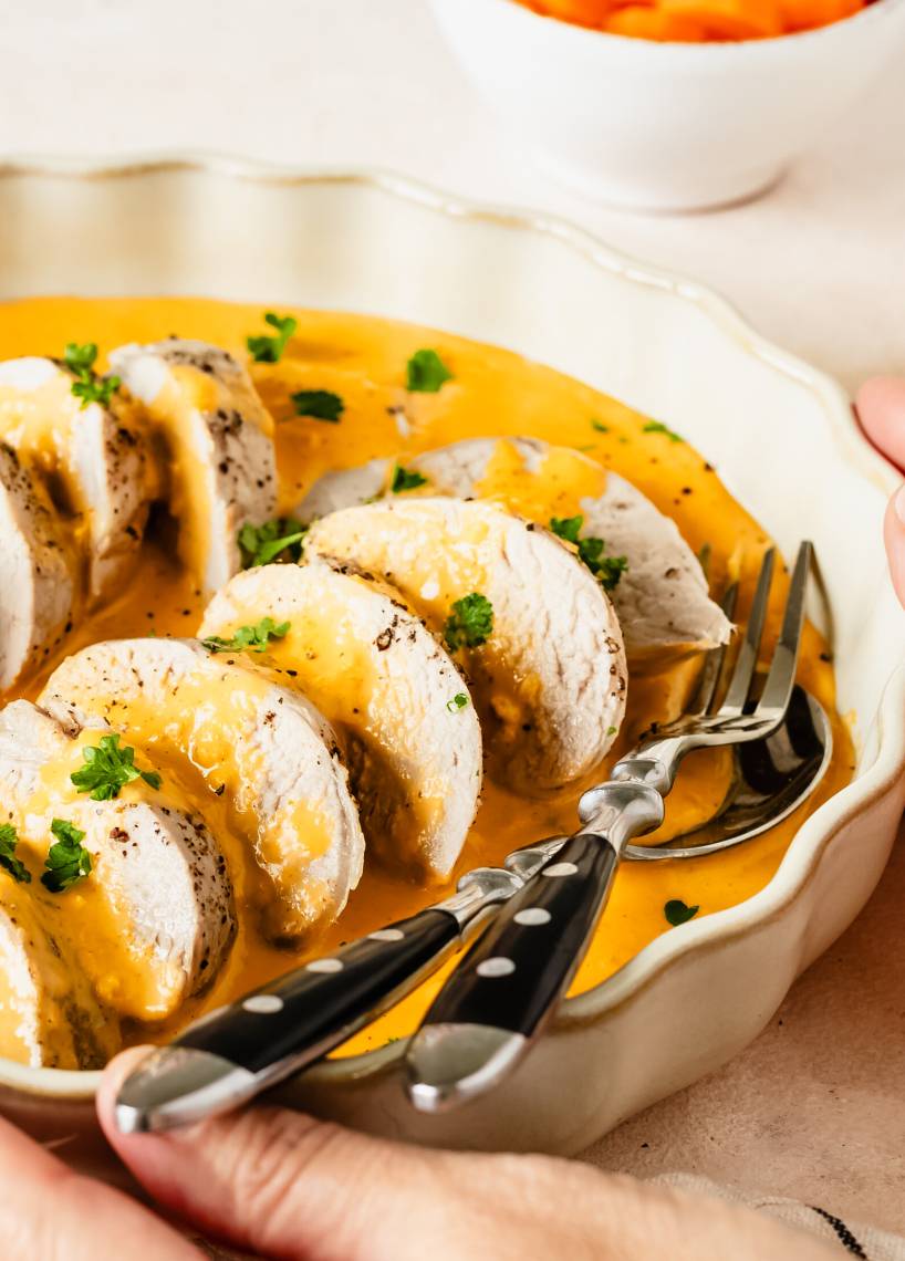 Polędwiczki wieprzowe z sosem curry