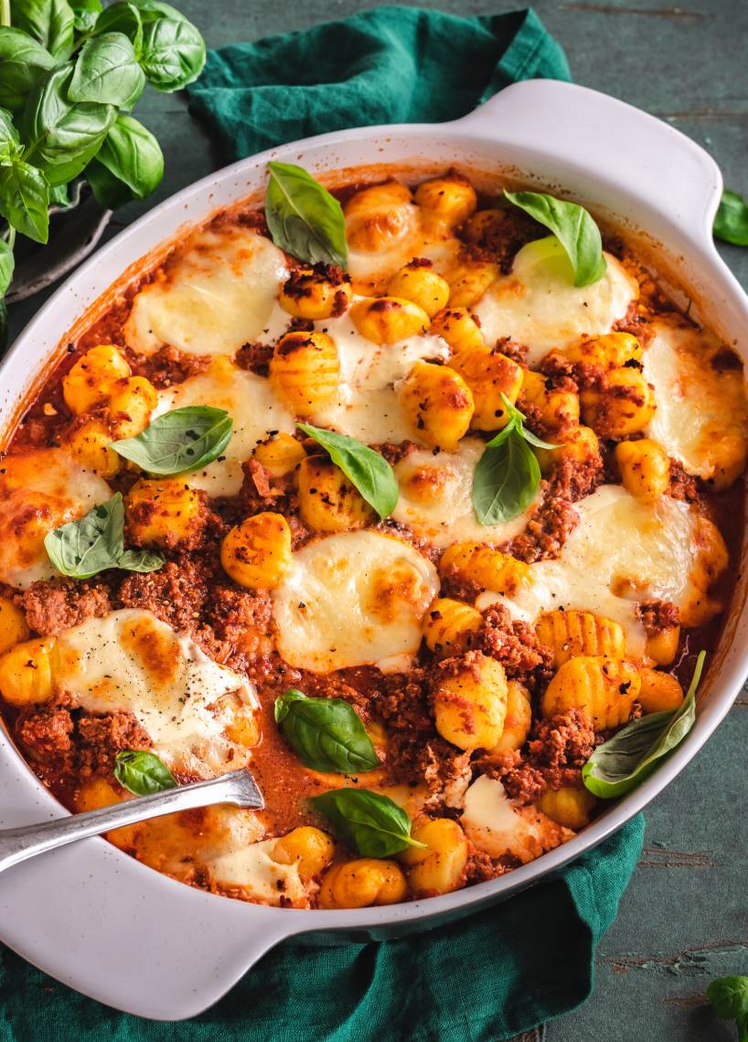 Szybkie gnocchi z sosem bolońskim