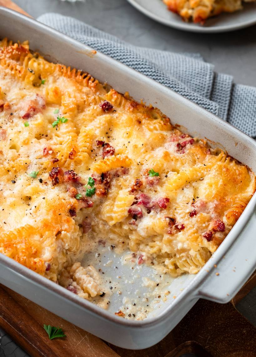 Zapiekanka Carbonara bez wstępnego gotowania
