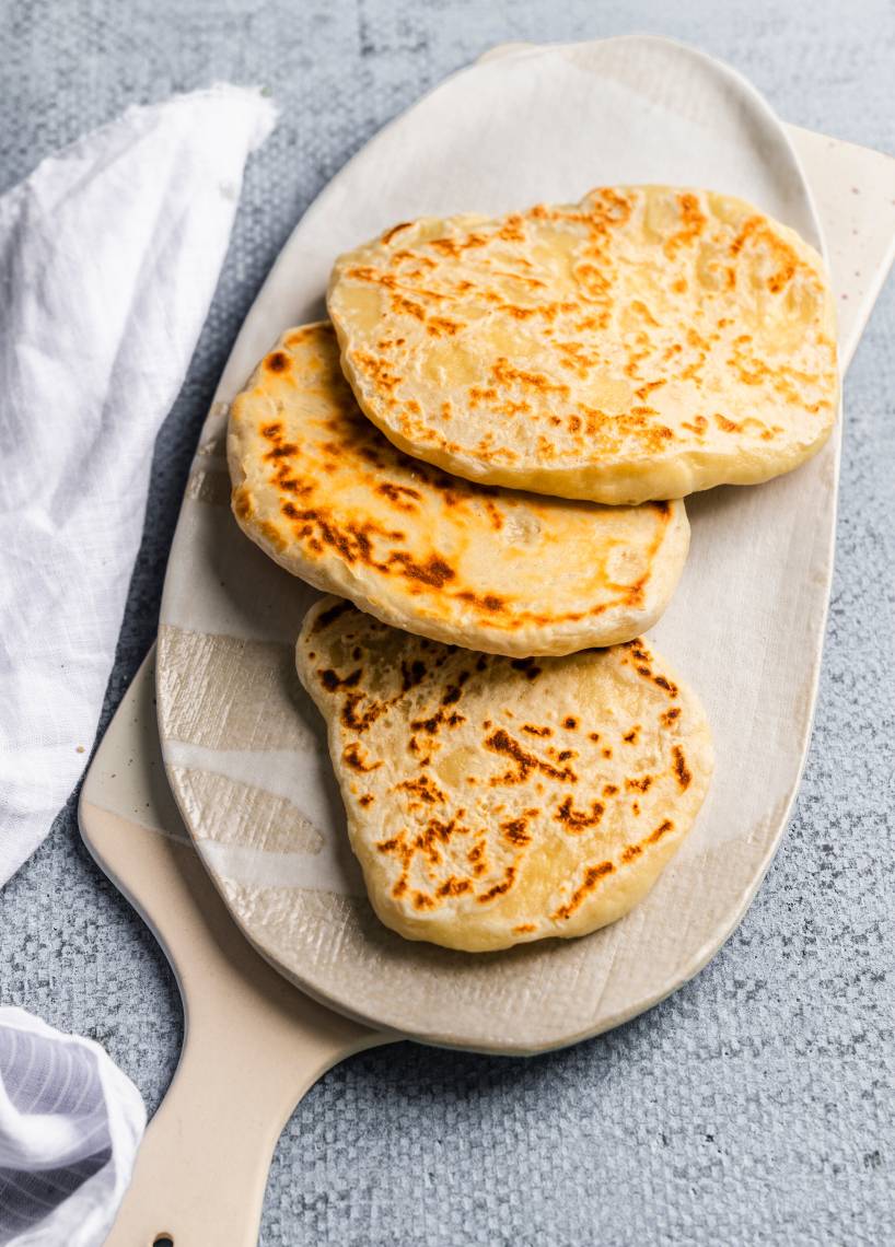 2-składnikowy chleb naan