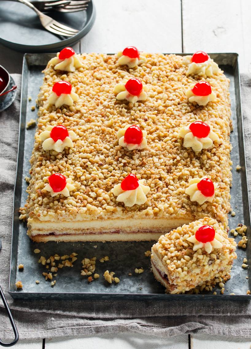 Ciasto "Frankfurter Kranz" z blachy