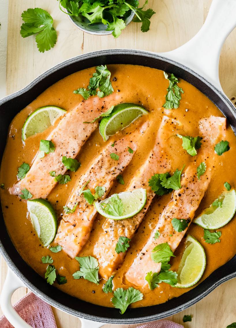 Łosoś z kokosowym curry