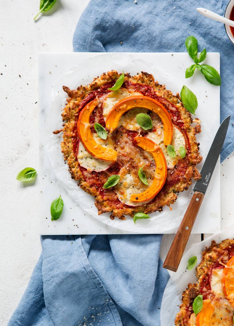 Pizza niskowęglowodanowa z dynią