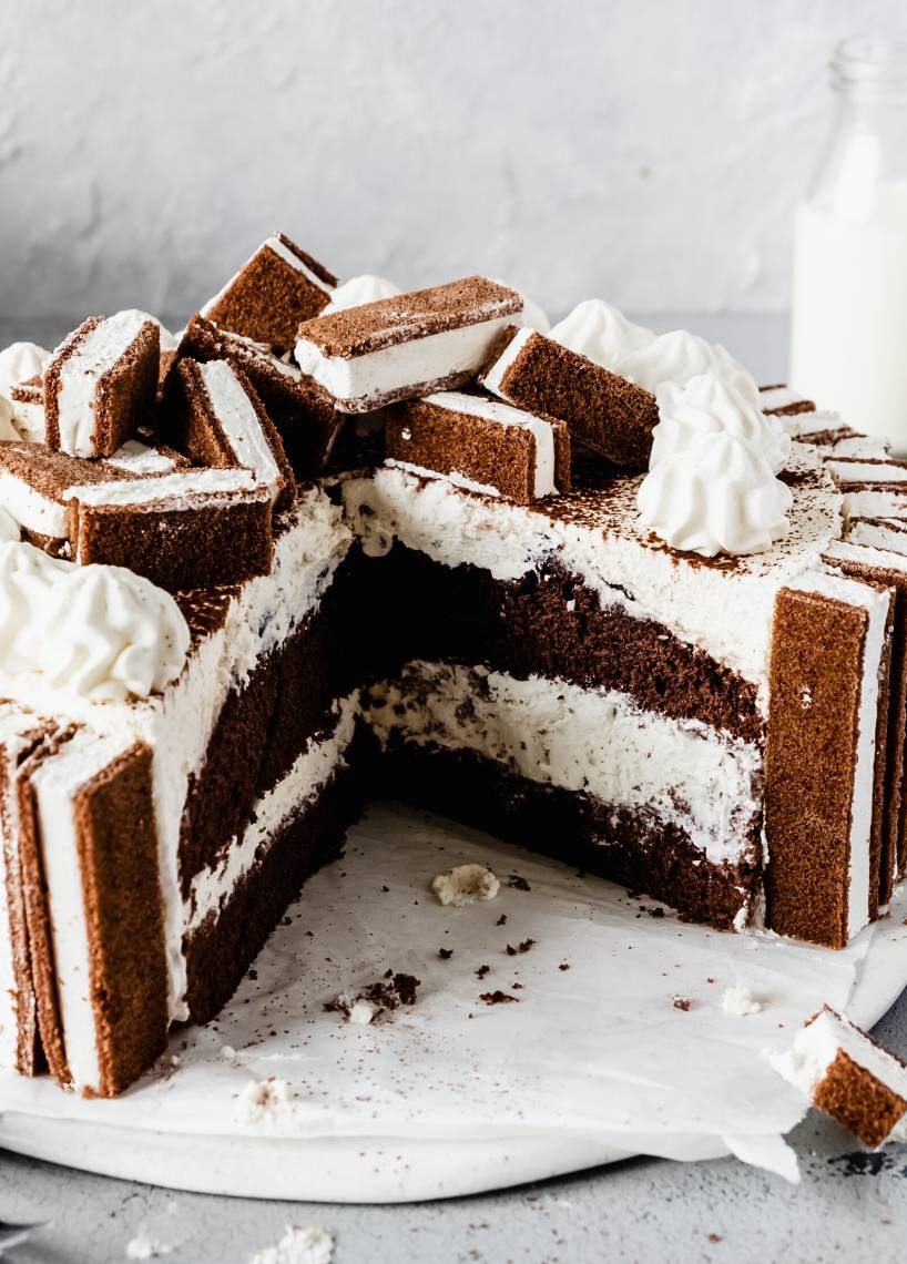 Tort kanapka mleczna
