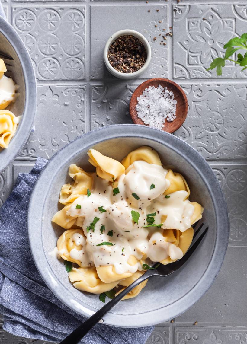 Tortellini z sosem serowym