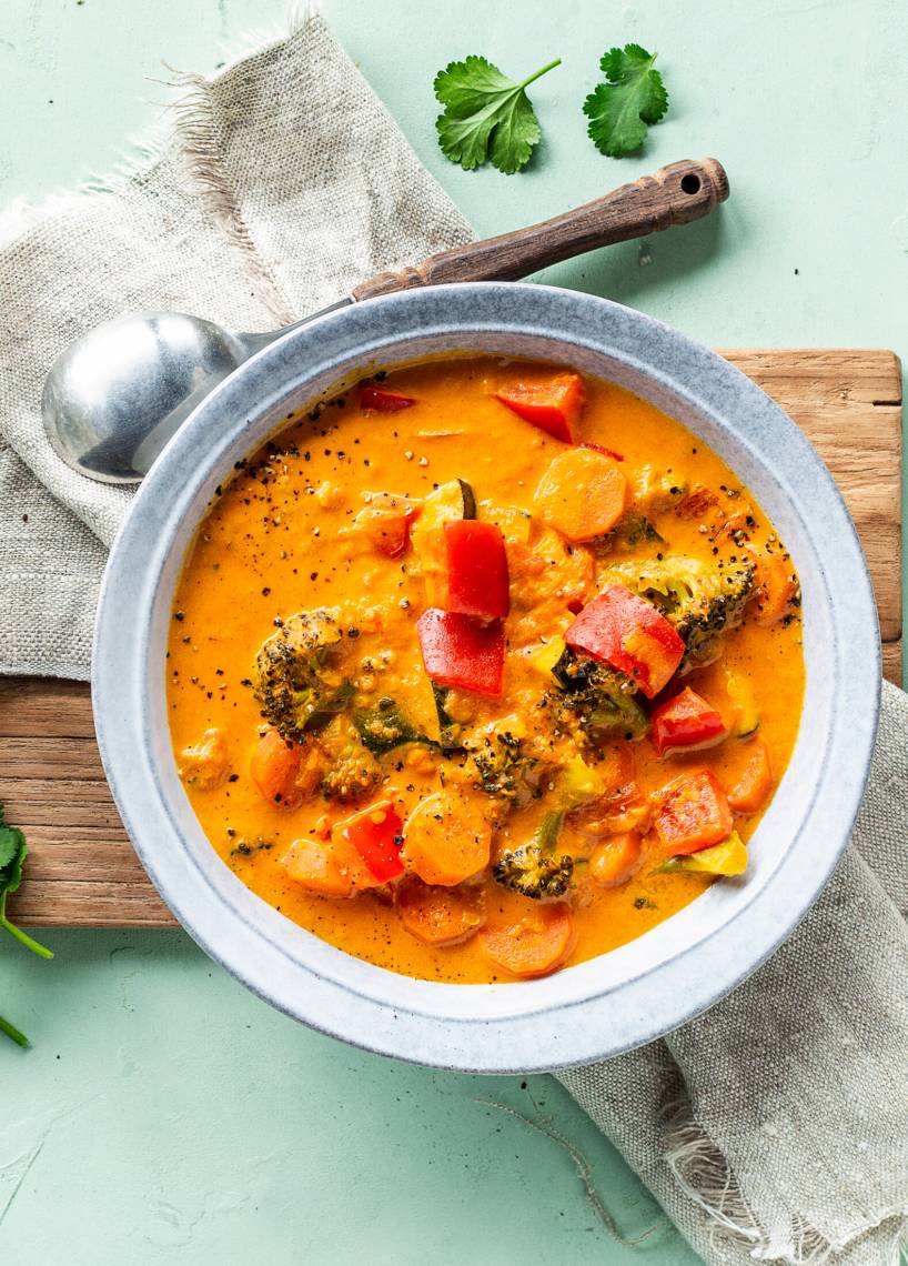 Żółte curry warzywne