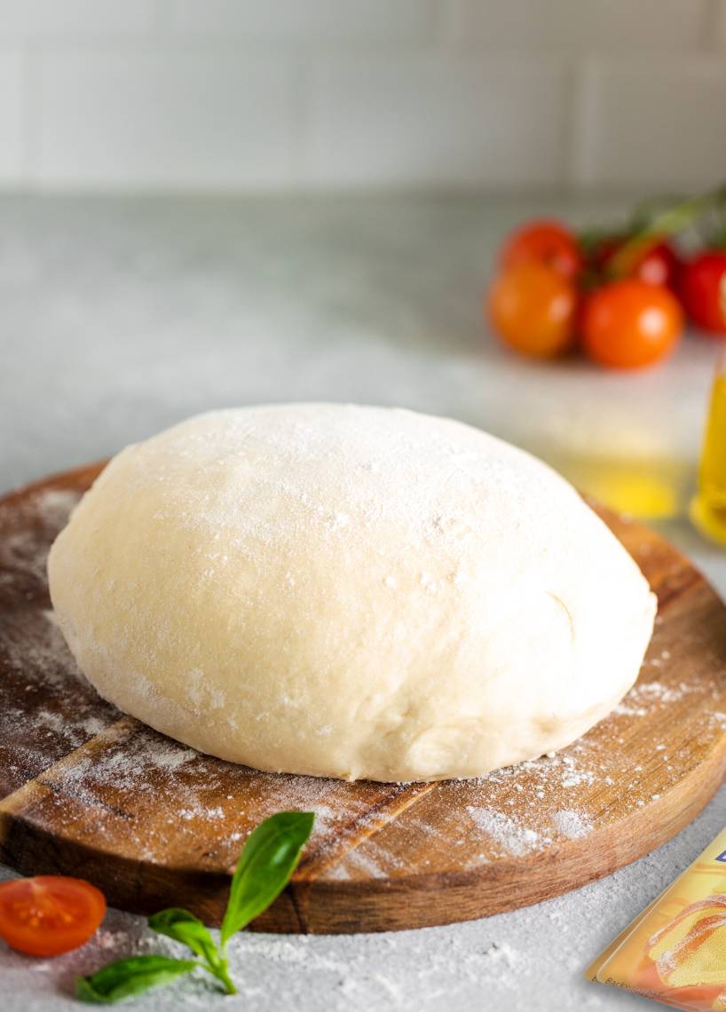 Ciasto na pizzę z proszkiem do pieczenia