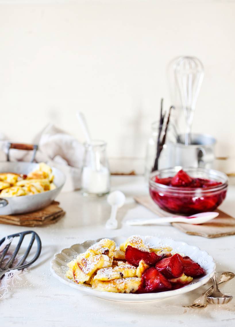 Omlet cesarski "Kaiserschmarren" ze śliwkami