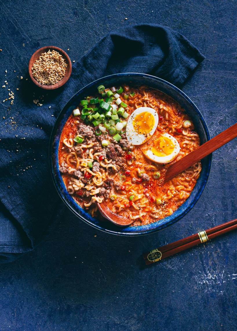 Tajski ramen z kokosowym curry