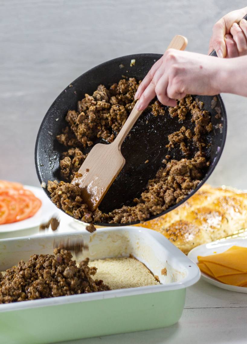 Zapiekanka cheseburger