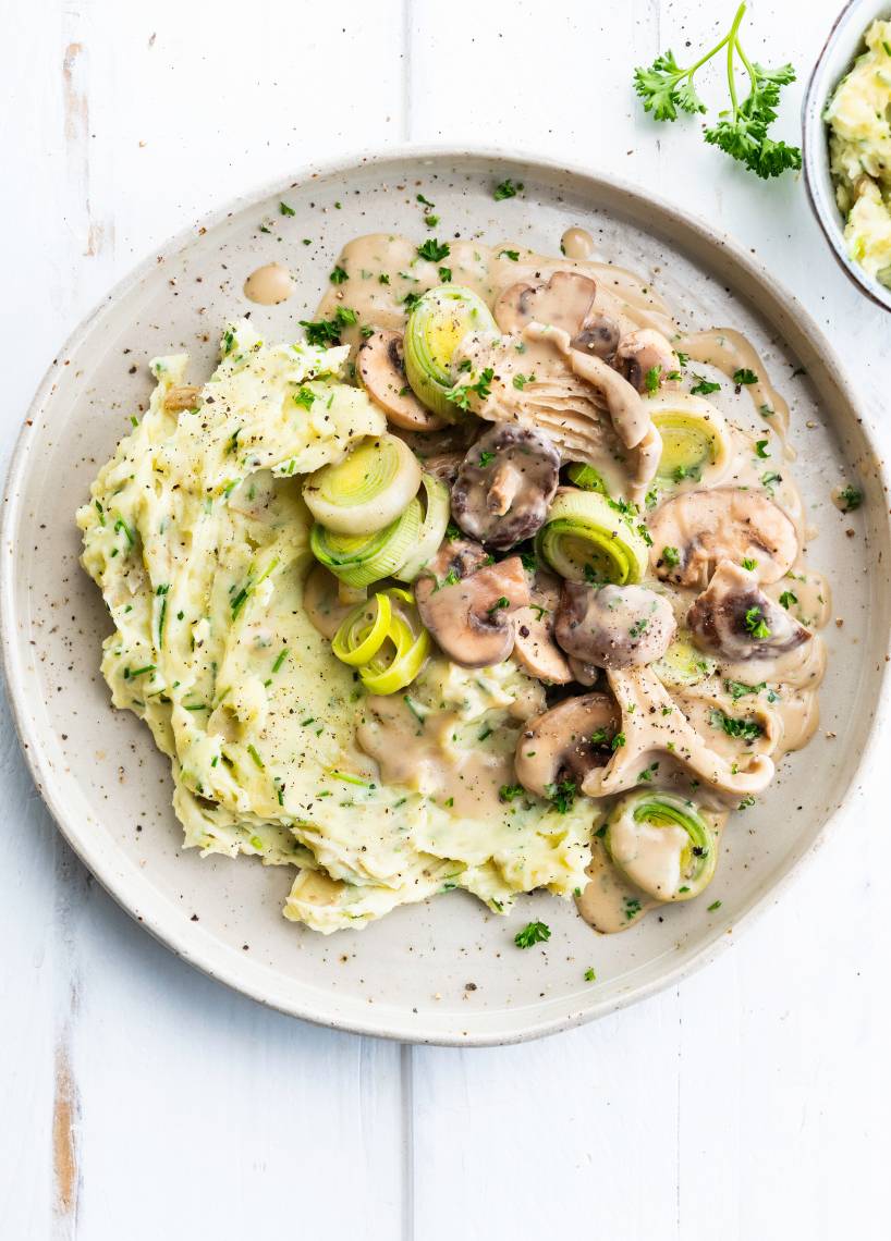 Ragout grzybowe z puree ziemniaczanym