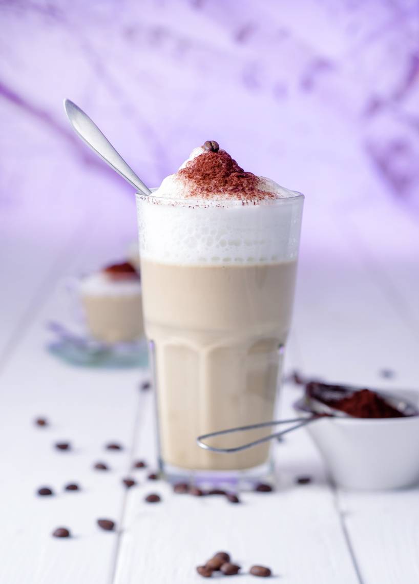 Panna cotta cappuccino z mleczną pianką