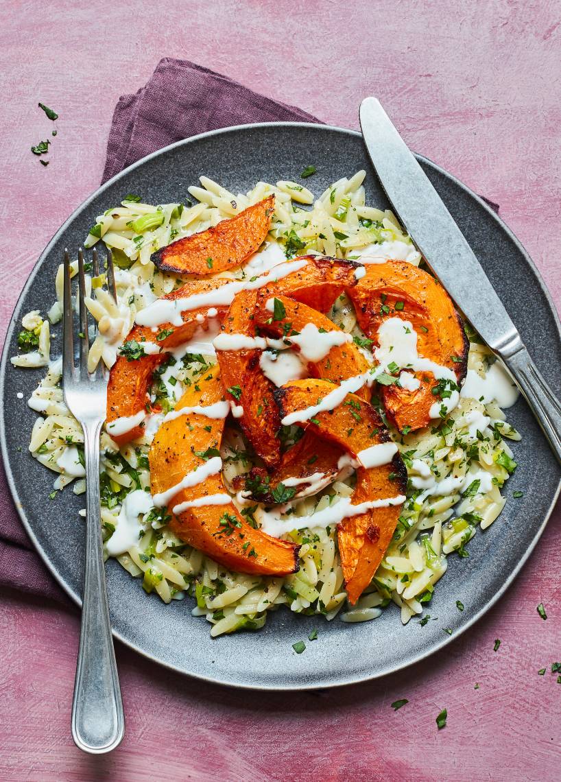 Szybkie orzotto z dynią