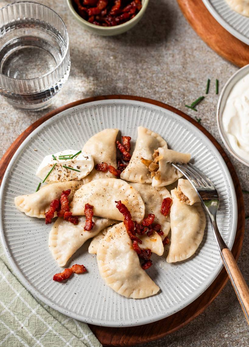 Pierogi z kapustą i grzybami