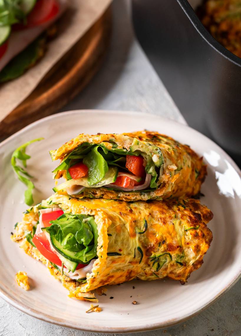 Proteinowe wrapy warzywne z airfryera