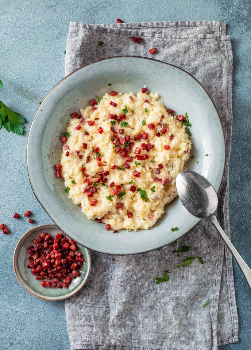 Risotto carbonara