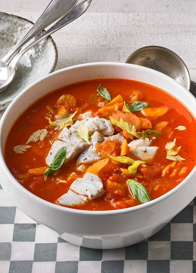 Zupa Minestrone z rybą
