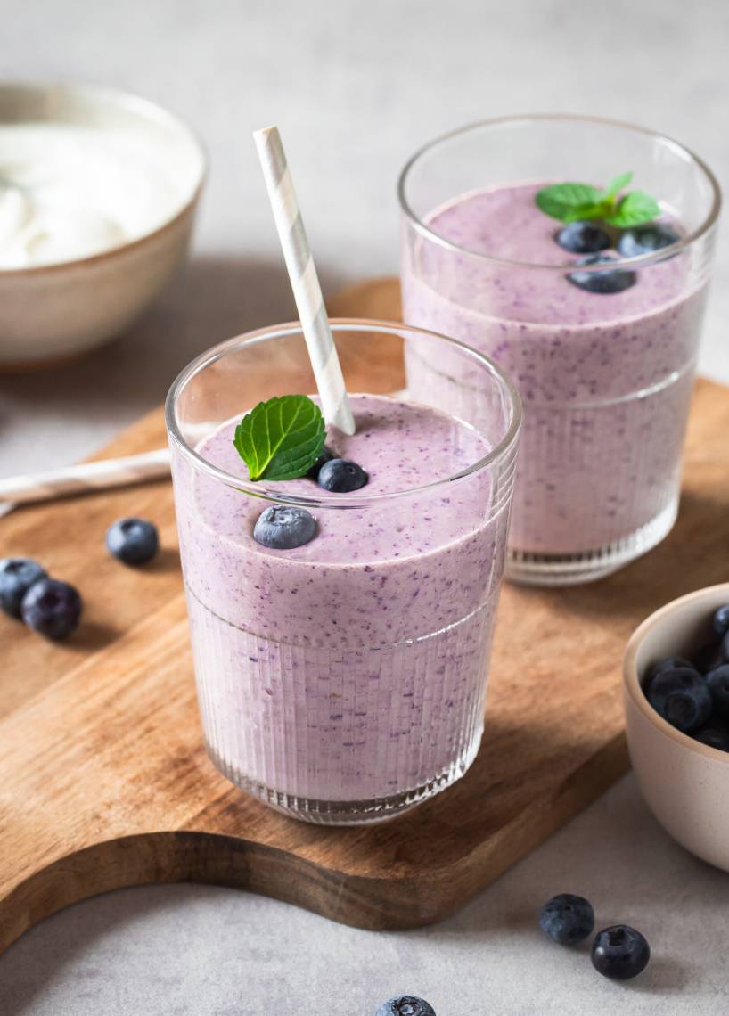 Relaksujący shake borówkowy