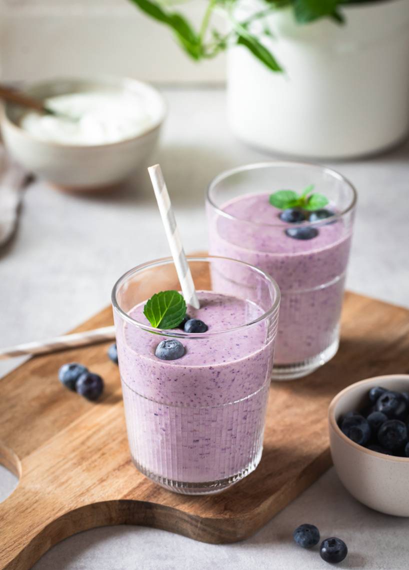 Relaksujący shake borówkowy