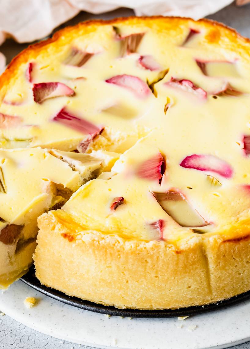 Ciasto rabarbarowe z kwaśną śmietaną