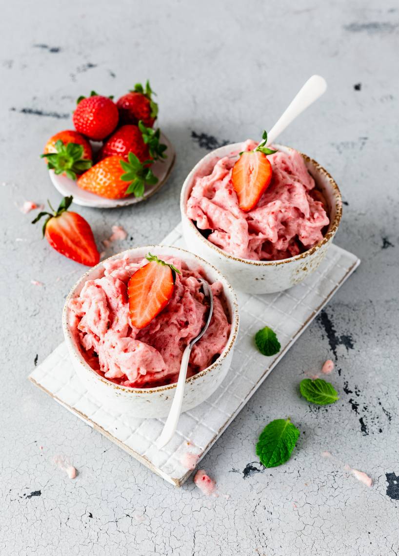Truskawkowe lody "Nice cream"