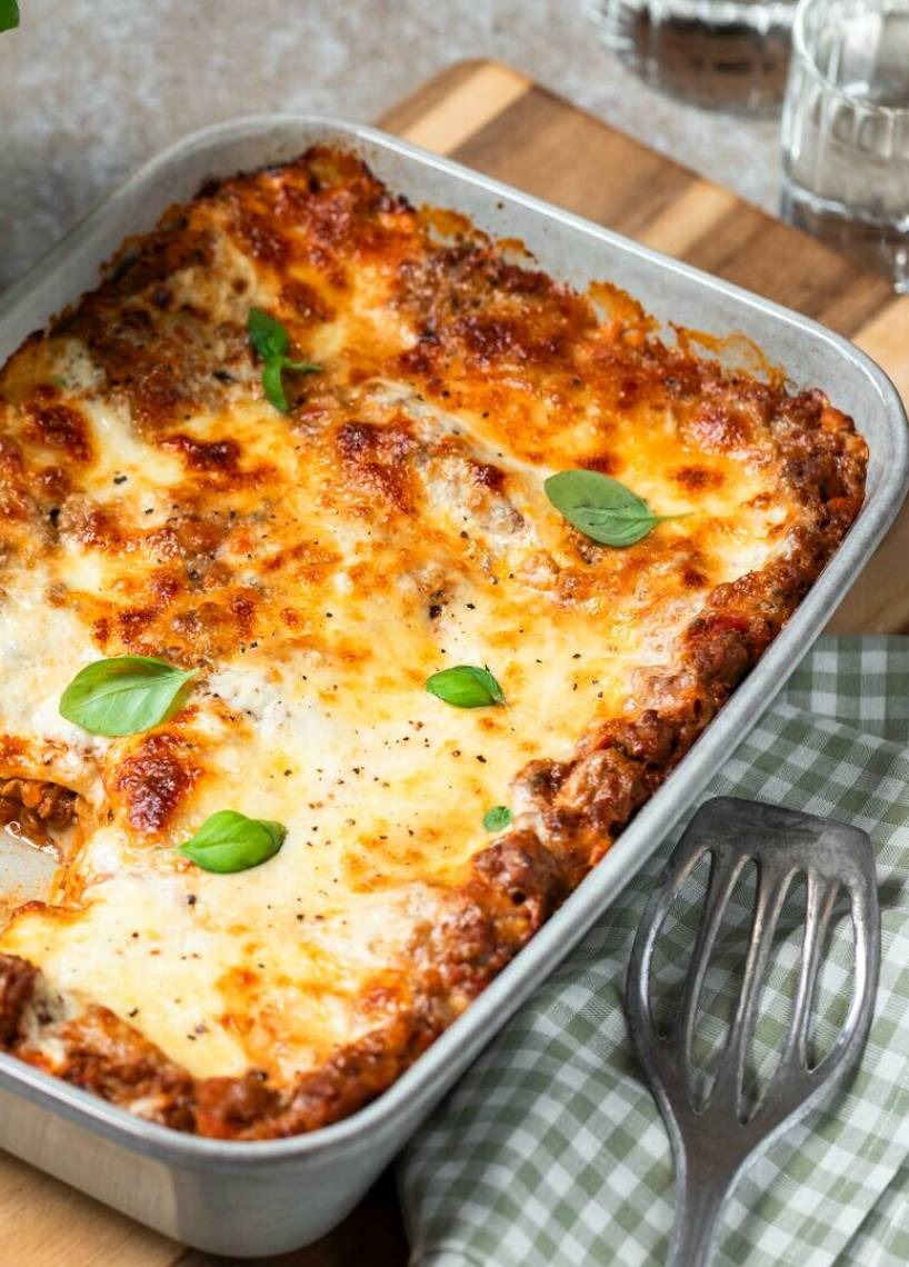 Lasagne z sosem bolońskim