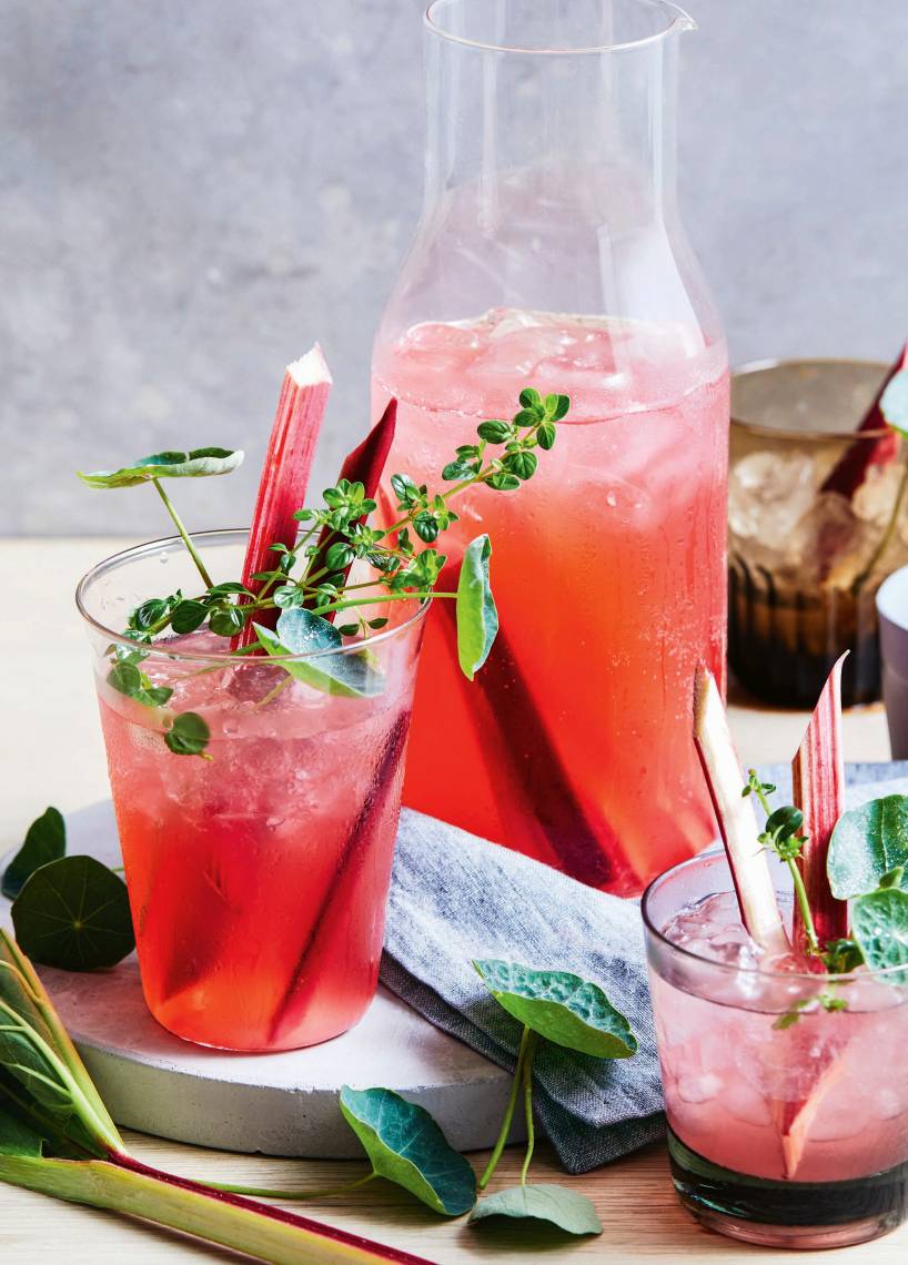 Lemoniada rabarbarowo -imbirowa