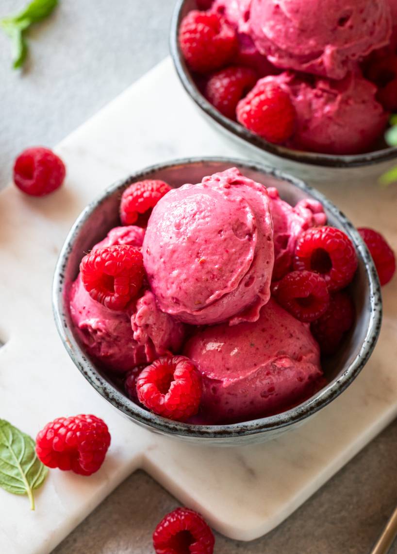 Nicecream malinowo-bananowa