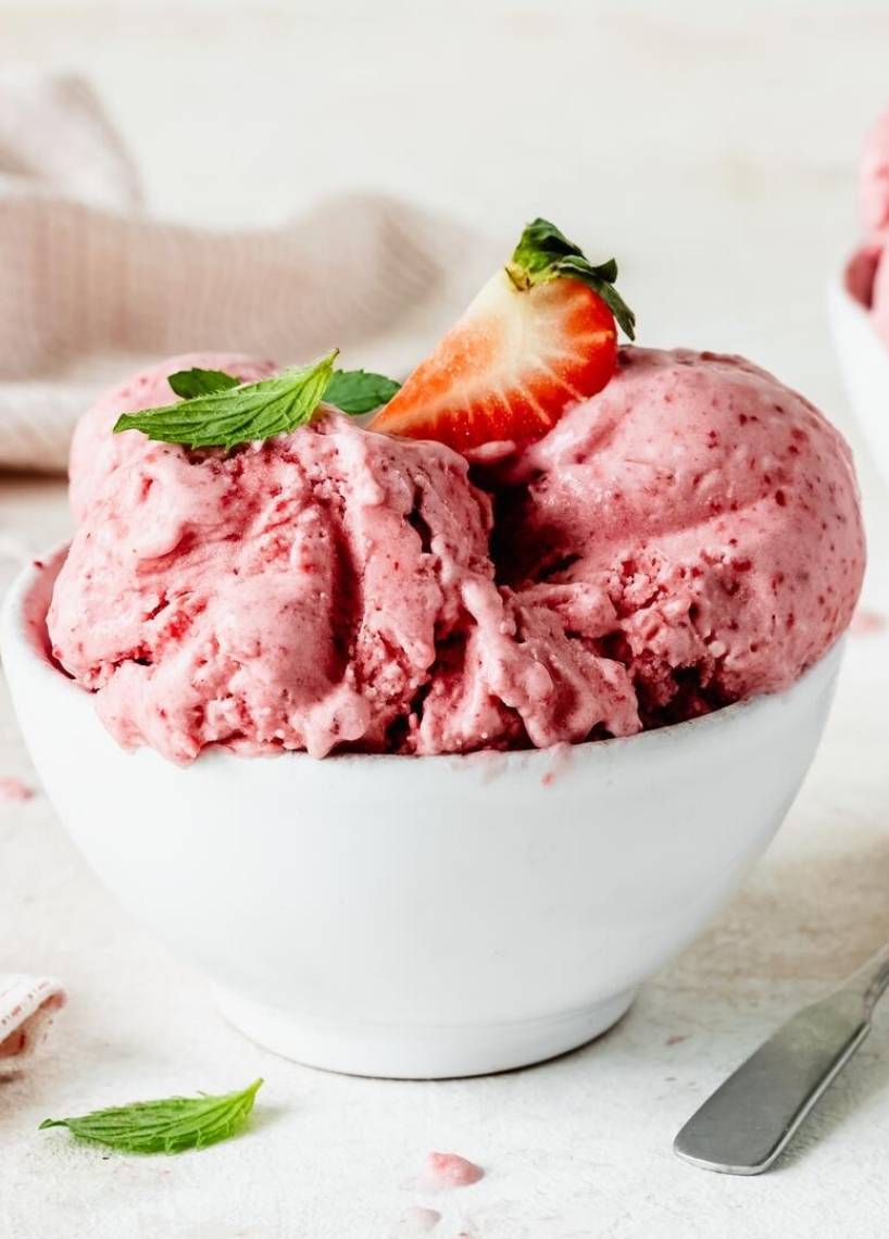Lody truskawkowe