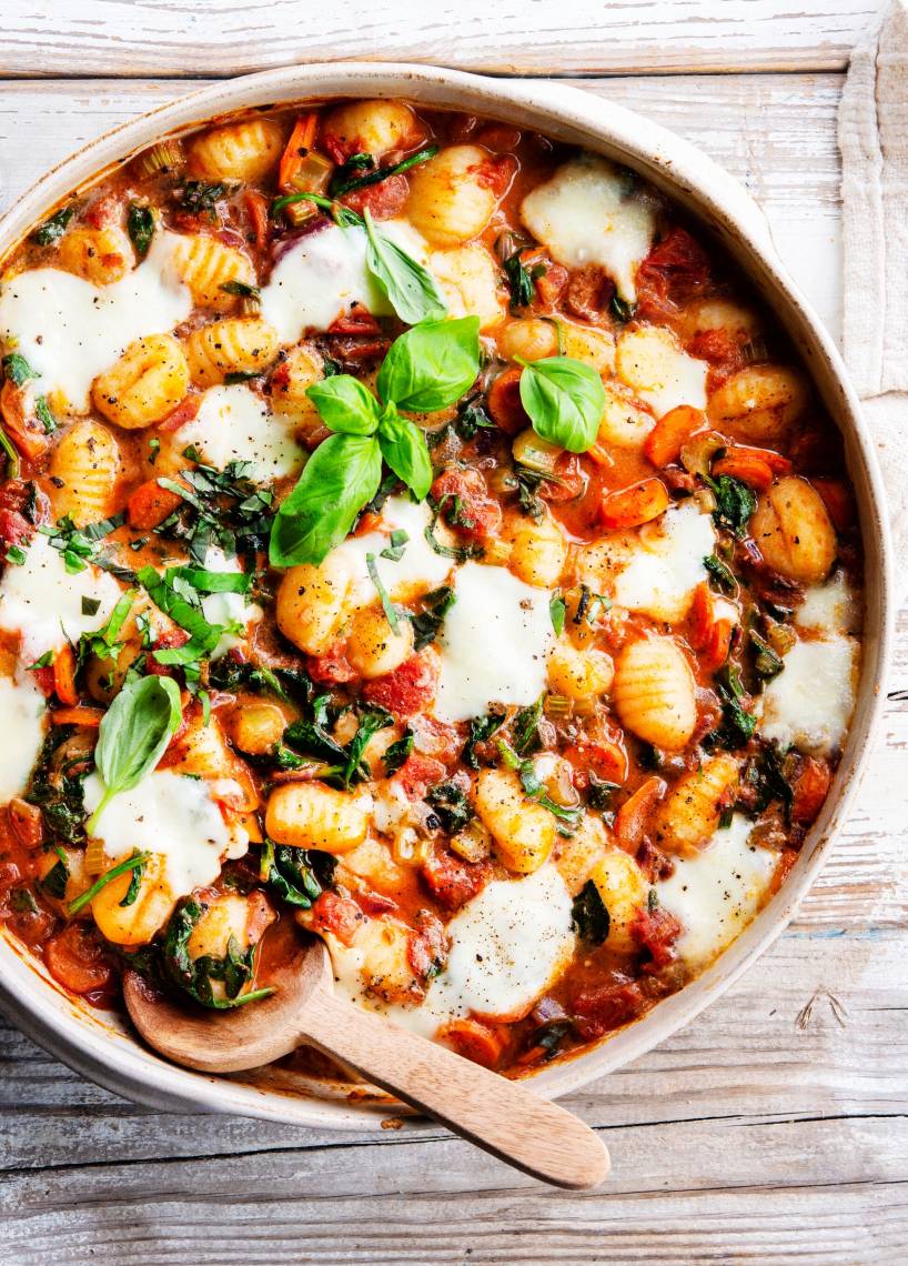 Zapiekanka gnocchi z sosem pomidorowym