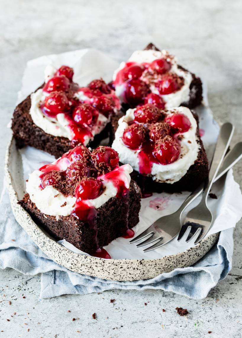 Brownie szwarcwaldzkie z wiśniami