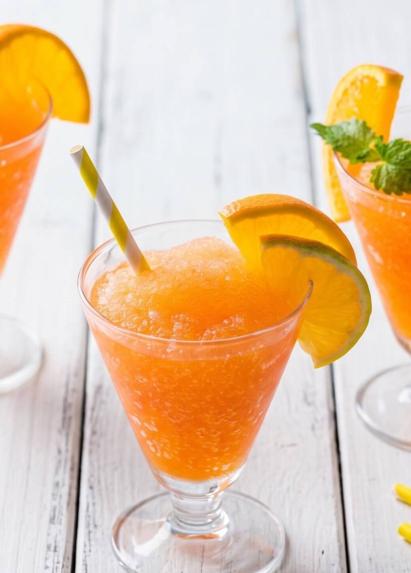 Frozen „Aperol" bezalkoholowy