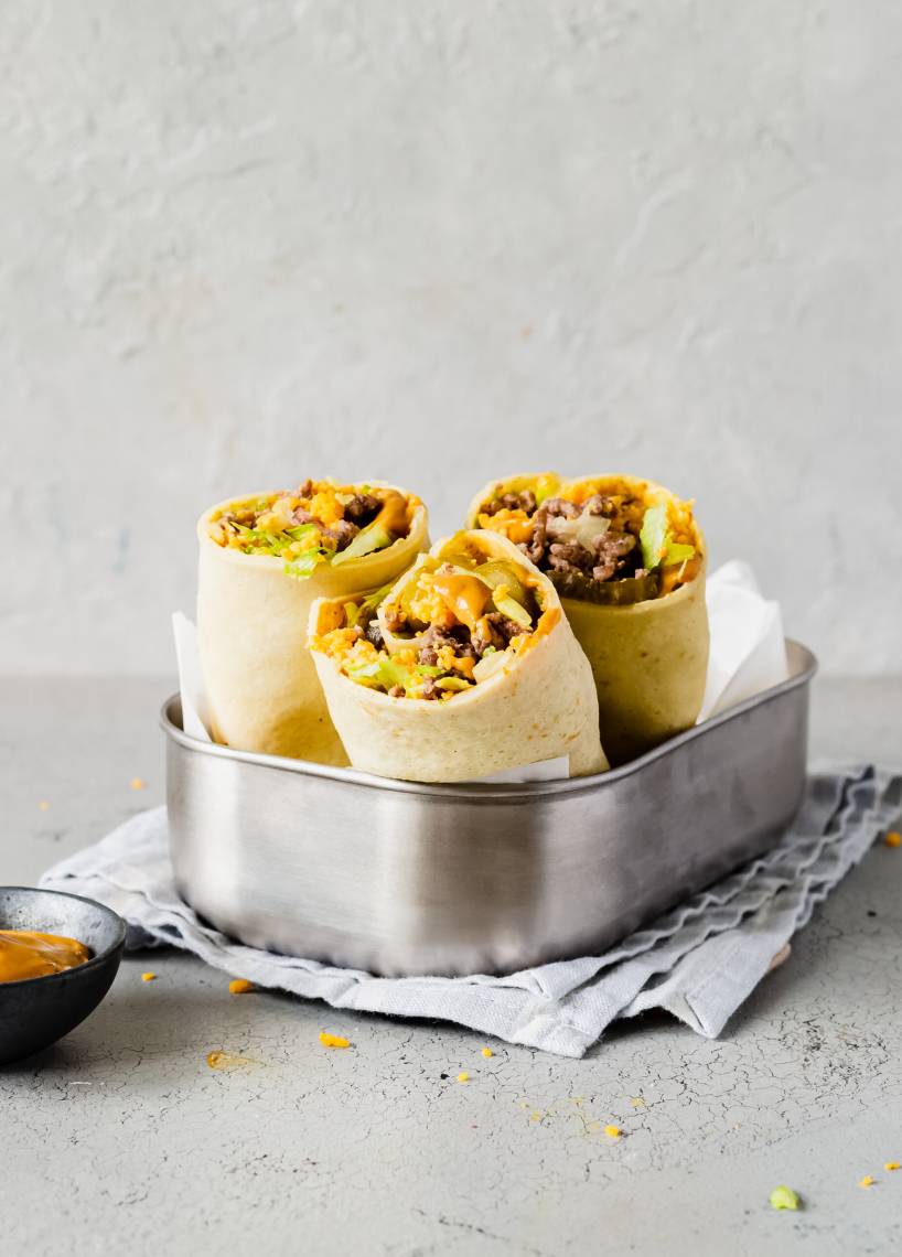 Wrapy cheeseburgerowe