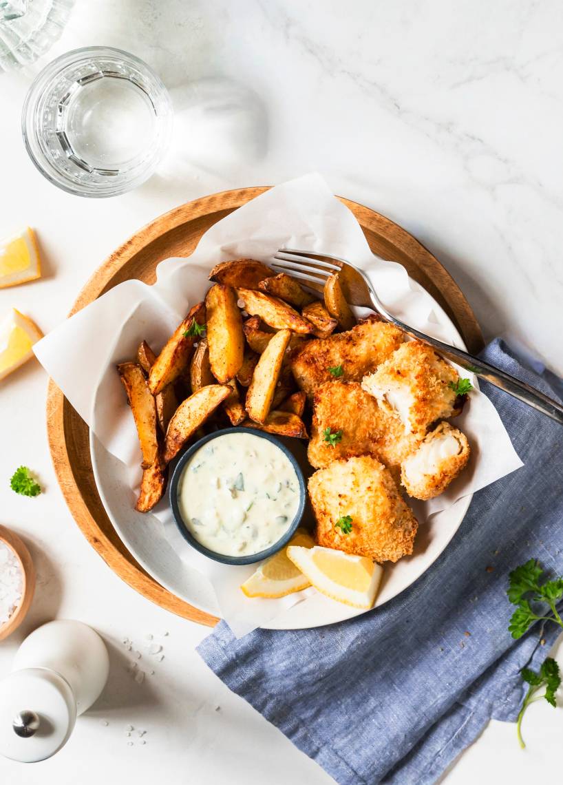 Fish & Chips z dipem