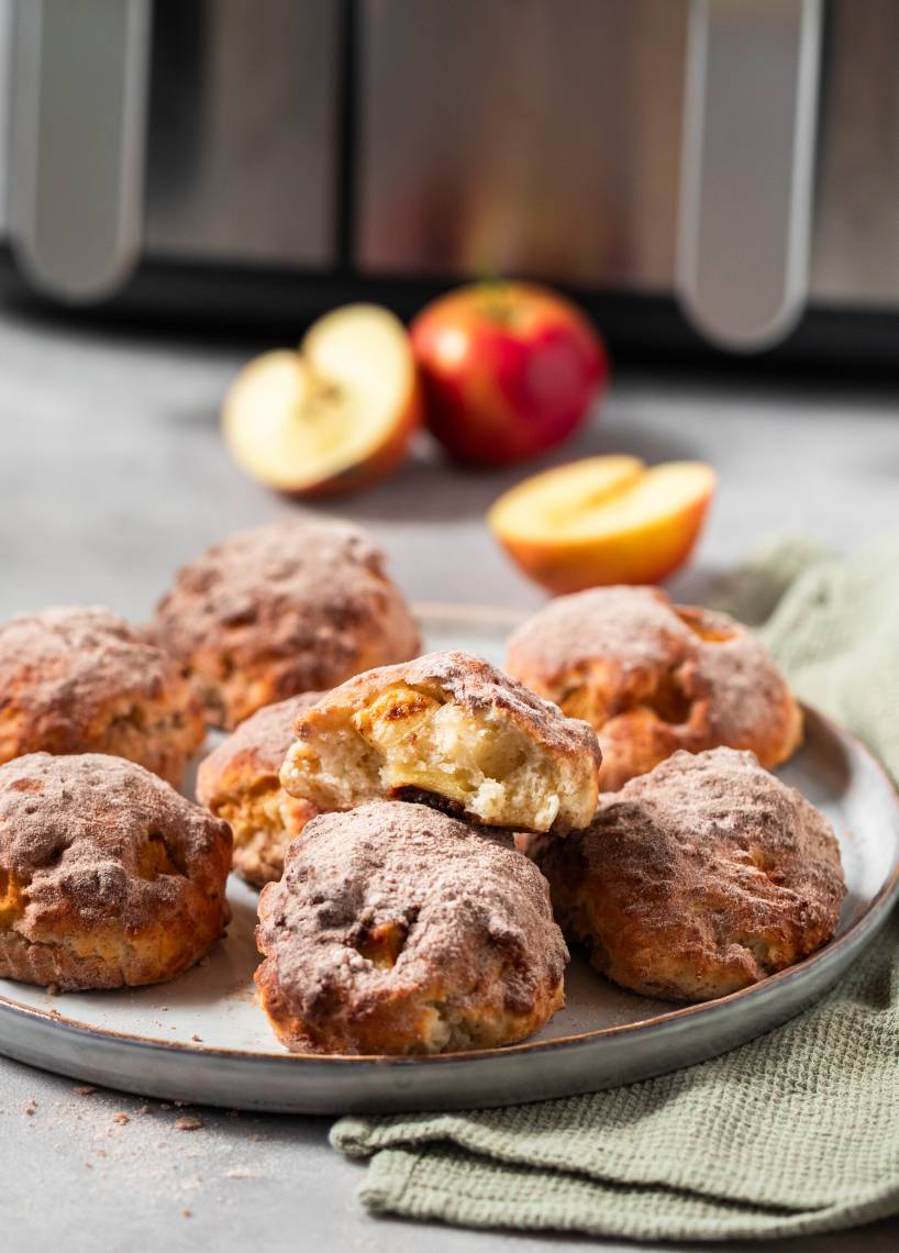 Pączki jabłkowe z airfryera