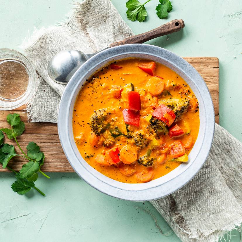 Żółte curry warzywne