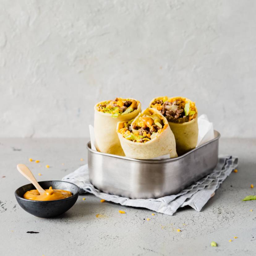 Wrapy cheeseburgerowe